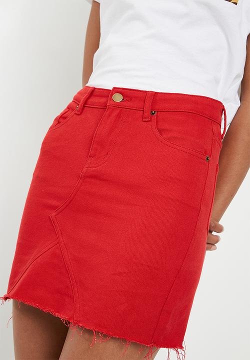 Denim A Line mini Skirt